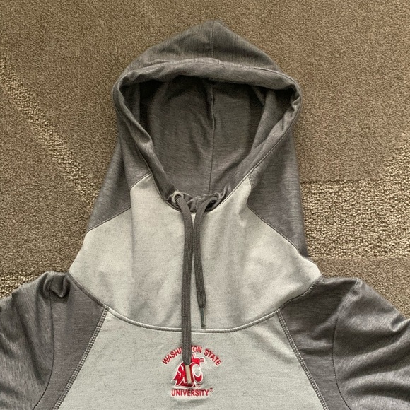 Washington State University Gray Color Block Performance Hoodie - Picture 3 of 7